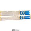Set di adesivi riflettenti per Xiaomi M365/Pro (16 pezzi) | Argento e blu | 2 misure (stretto e largo)