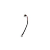 Presa di ricarica con cavo per hoverboard / monopattino elettrico | Presa rotonda a 3 pin, connettore a 4 pin, 4 fili | 18 cm | argento, con dado