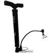 Pompa per bicicletta LeiPoS Mini Stand nera | Portatile e telescopica (33-52 cm) | Include 3 adattatori | Pompa ad aria compatta