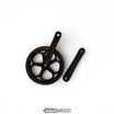 Guarnitura Prowheel (170mm) per Knaap AMS & RTD | Forgiata a freddo | Bracci pedivella in alluminio | Nero