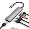 Adattatore multiporta USB-C sottile Satechi V2 | HDMI 4K 60 Hz e PD 60 W | Spazio grigio