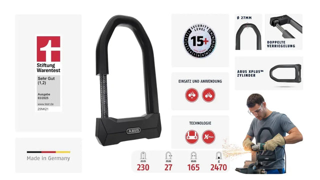 Lucchetto per bici più sicuro: l’ABUS Granit Super Extreme 2500 nel dettaglio