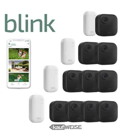 Set telecamera di sorveglianza Blink Outdoor 4 | 1-4 fotocamere tra cui scegliere | incluso il modulo di sincronizzazione