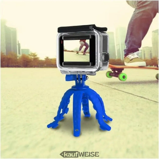 Celly Squiddy Supporto Flessibile per Telefono | Treppiede con Ventose | Universale | Blu