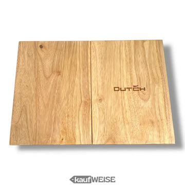 Tagliere in teak 3 in 1 DutchDeluxes (pieghevole) | Tagliere e porta tablet | Realizzato in teak massiccio