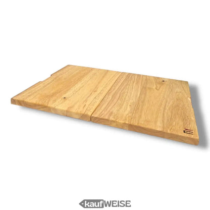 Holz-Schneidebrett DUTCH 3-in-1 Teak, klappbar, massiv XXL, natürliche Maserung