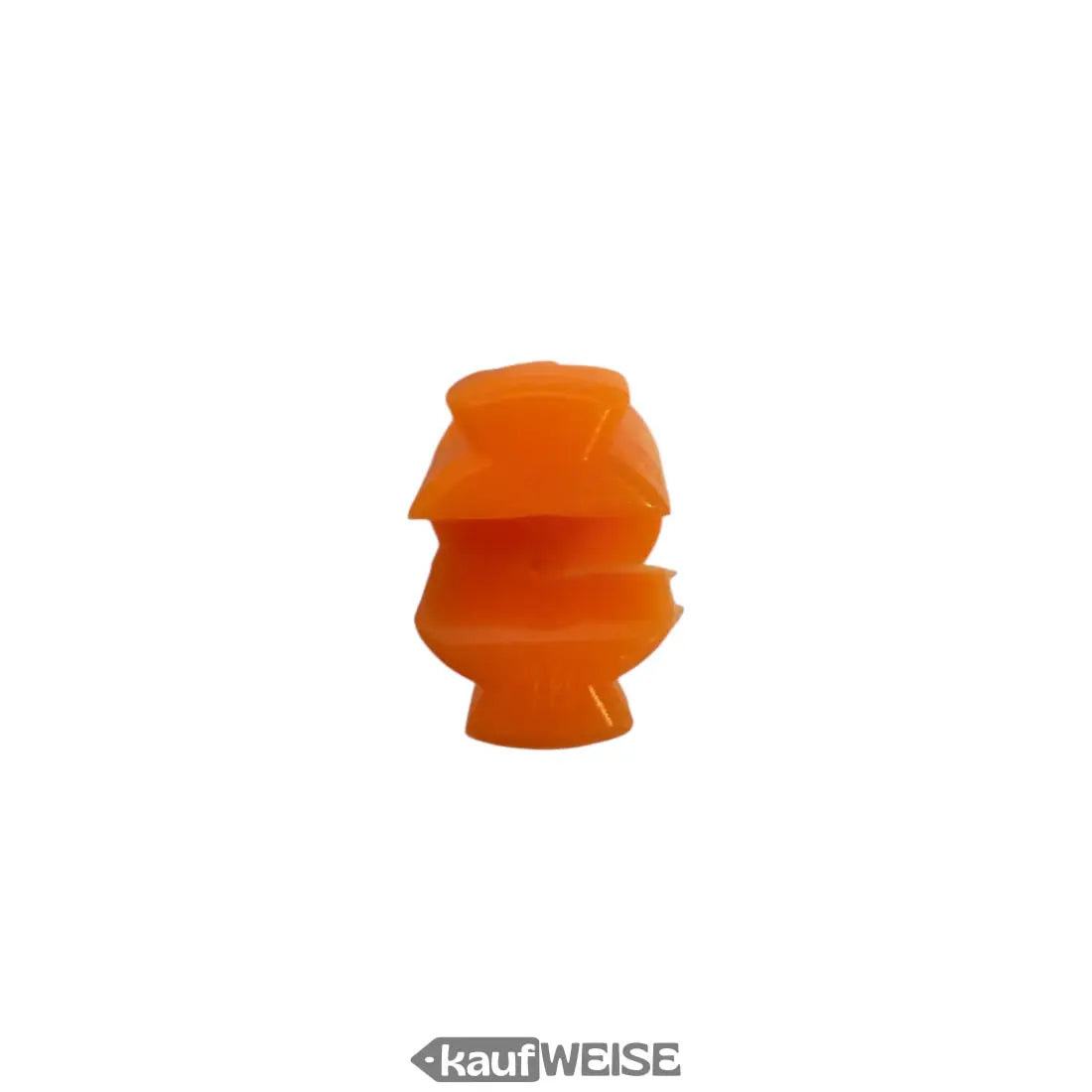 Orangener Plastik-Figur Katzenaugen-Reflektor für Fahrrad, 4er Set, StVZO-konform