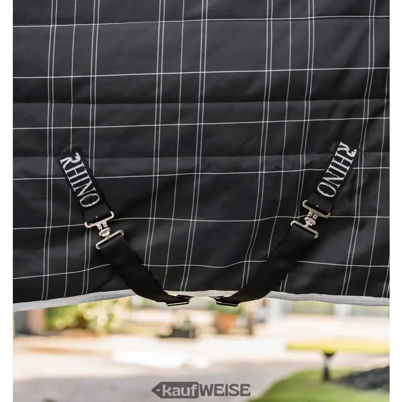 Robuste Rhino Stalldecke 250g mit weißem Gittermuster, 130cm