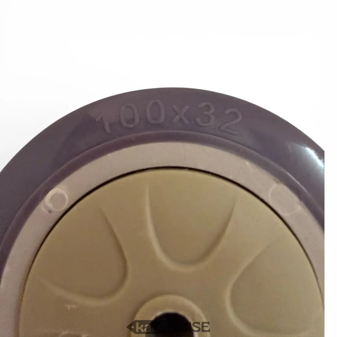 Dunkelgraues Hoverkart Ersatzrad 100x32 mit Felge, pannensicher