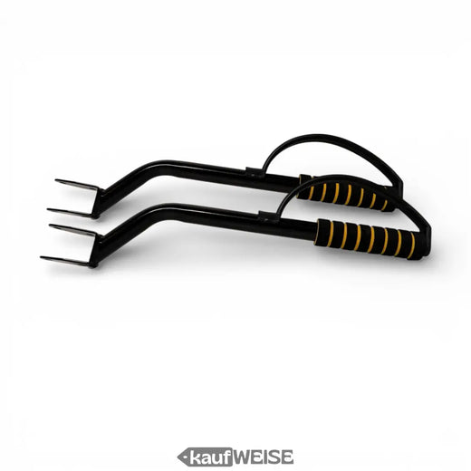 Set Leve di Sterzo Hoverkart (2 pz.) | Manubri Metallici 42cm | Imbottiti Nero/Giallo