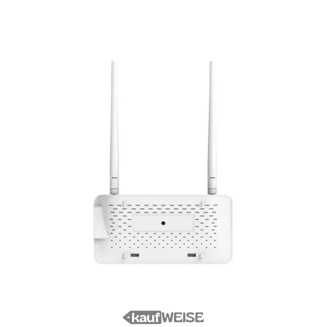Weißer WLAN-Router mit zwei Antennen für Hoymiles DTU-Pro-S WiFi Überwachungsmodul