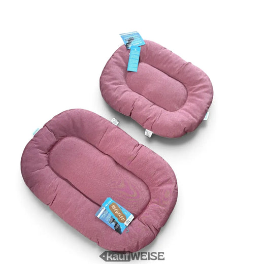 Cuccia per cani rosa, ovale | Lilla melange, materiale riciclato, Made in Italy | 60 x 46 o 80 x 50 cm