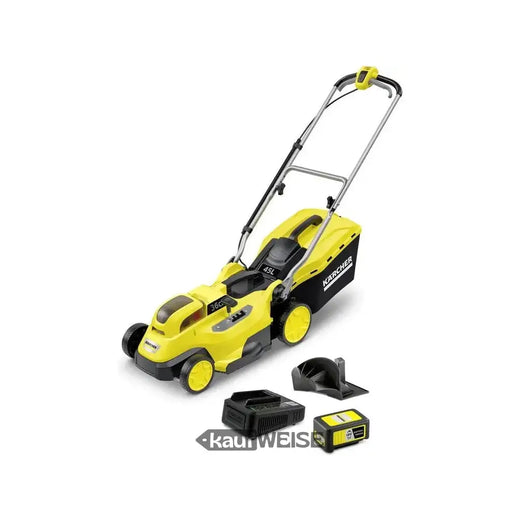 Rasaerba a batteria Kärcher LMO 18-36 (set) | 36 cm e funzione mulching | incl. Batteria e caricabatterie da 5,0 Ah