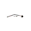 Presa di ricarica con cavo per hoverboard / monopattino elettrico | Presa rotonda a 3 pin, connettore a 3 pin con 2 contatti cablati | 24,5 cm | Incl. dado e anello