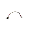Presa di ricarica con cavo per hoverboard / monopattino elettrico | Presa rotonda a 3 pin, connettore a 3 pin con 2 contatti cablati | 19 cm | Guaina intrecciata