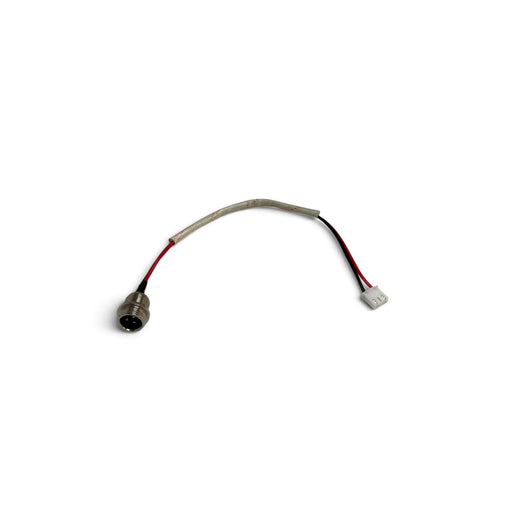 Presa di ricarica con cavo per hoverboard / monopattino elettrico | Presa rotonda a 3 pin, connettore a 3 pin con 2 contatti cablati | 19 cm | Guaina intrecciata