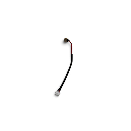 Presa di ricarica con cavo per hoverboard / monopattino elettrico | Presa rotonda a 3 pin, connettore a 4 pin, 4 fili | 18 cm | argento, con dado