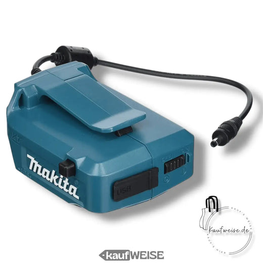 Adattatore USB Makita LXT (14,4 V/18 V) – batteria come power bank | 2 porte di ricarica da 2,1 A | ADP05