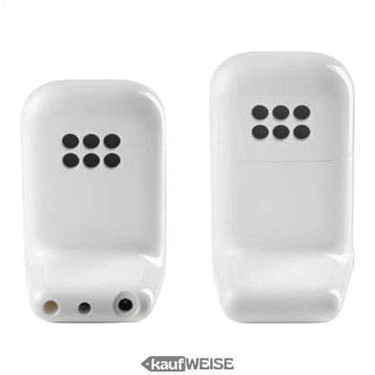 Weiße rechteckige Motorola PIP11 Babyphone-Geräte mit Display und Funktionen