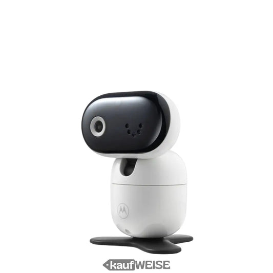 Weiße und schwarze Babyphone Kamera mit Nachtsicht und schwenkbarem Design