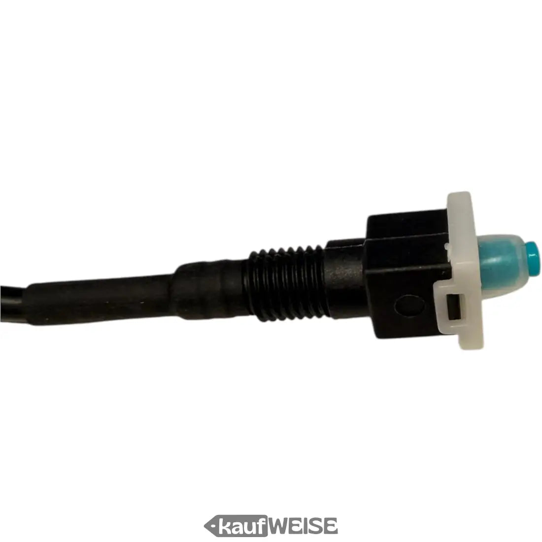 Schwarzer Plastik-Kraftstoffgeber mit türkisfarbener Spitze und weißer Halterung für NIU MQi/NQi/UQi