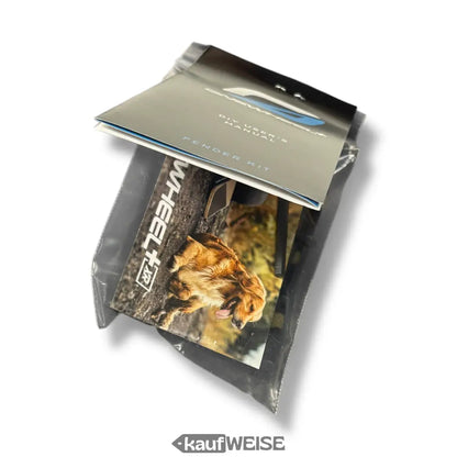 Klare Plastiktüte mit Hundebild und Wheel-Text für Onewheel Carbon Fiber Fender NEU Schwarz