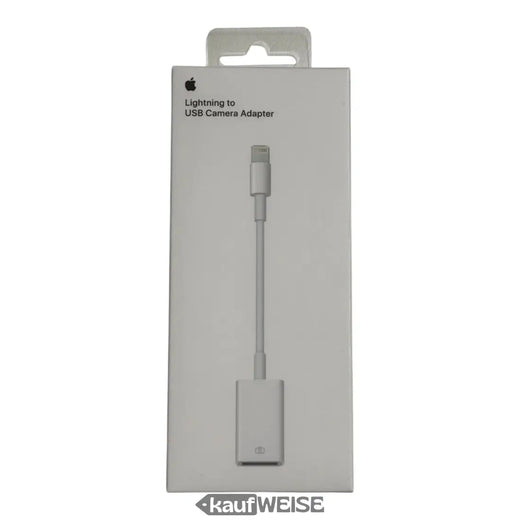 Adattatore originale Apple per fotocamera da Lightning a USB (MD821ZM/A) | Importa foto e video | Collega i dispositivi USB a iPhone e iPad