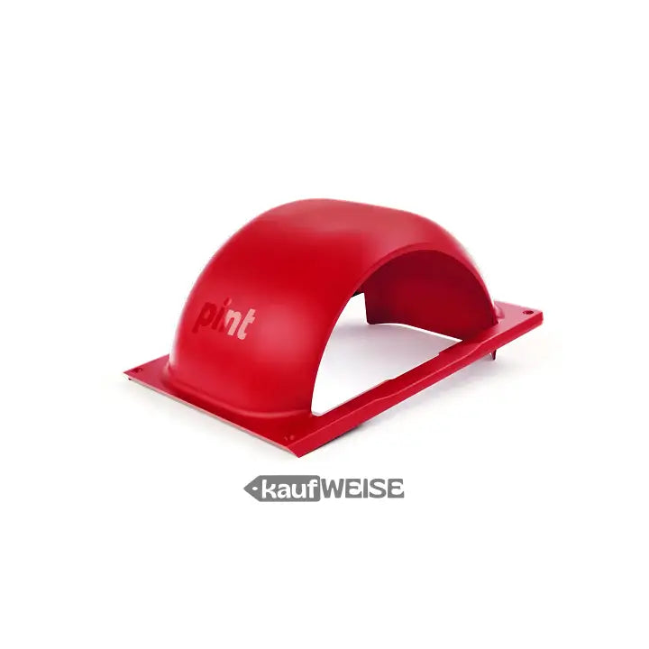 Roter plastik-fender original onewheel pint mit pint logo seitlich für schutz und stylisches aussehen