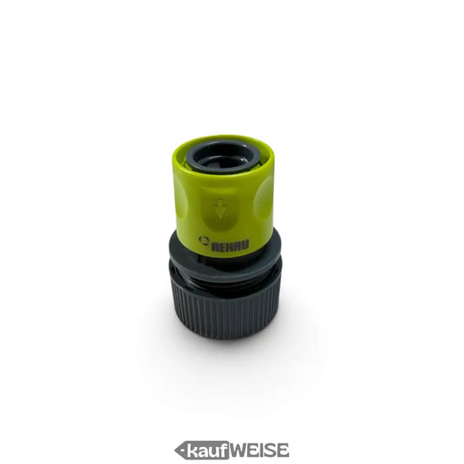 Raccordo universale per tubo flessibile Rehau da 3/4 pollici (19 mm) | Impugnatura gommata | Sistema a innesto per tubi da giardino