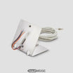 Supporto da tavolo Siedle Access AZTVP 870-0 E | Acciaio inossidabile spazzolato | Per pannello video AVP 870 | incl. cavo