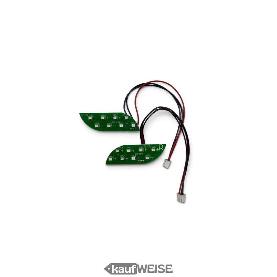 Taotao Hoverboard LED Platinen Set L/R mit 3-Pin-Stecker und schwarz-rotem Kabel