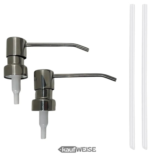 2x pompa dosatrice per sapone LANG pompa in acciaio inossidabile 2x dispenser per pompa con attacco per testa della pompa