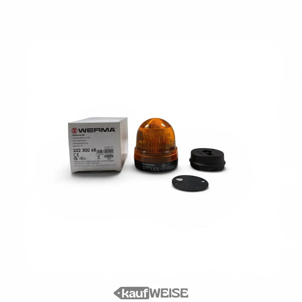 Lampada flash allo xeno WERMA 222.300.68 | Arancione 24 V CA/CC | Installazione IP65