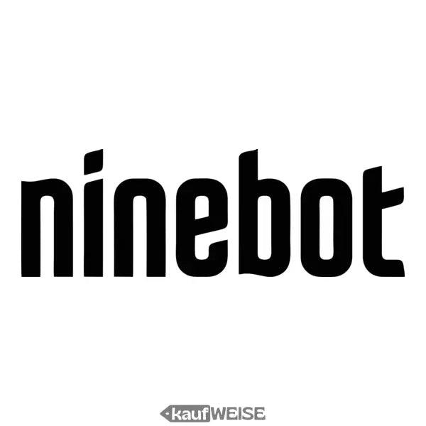 Schwarzes Ninebot-Logo auf weißem Hintergrund für Xiaomi M365 Display